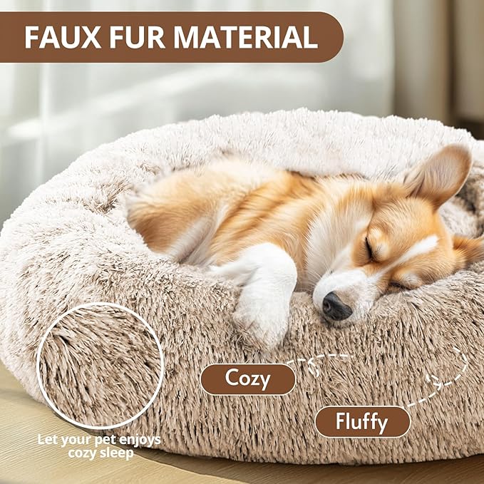 JOLLYVOGUE Calming Small Dog & Cat Bed - Image 2