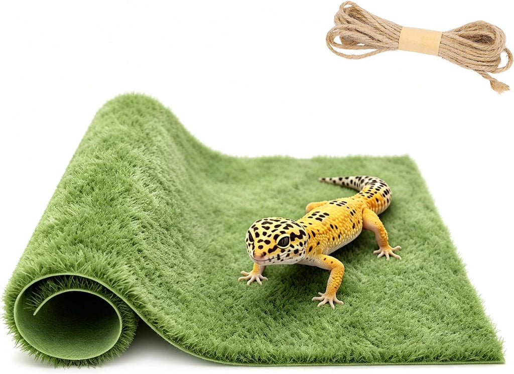 Reptile Carpet Substrate, Washable Absorbent Moss Mat Bedding Liner