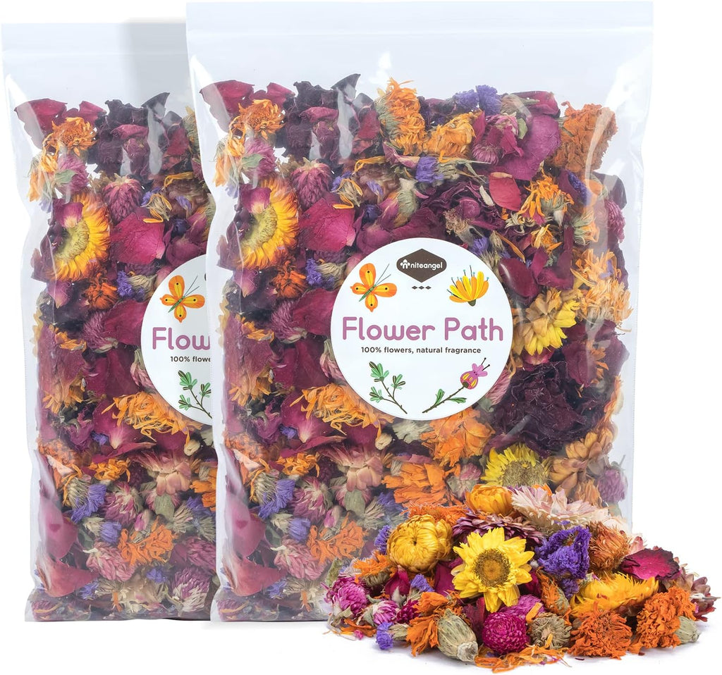 Niteangel Natural & Soft Hamster Bedding Mate: Air-Dried Flowers & No-Add