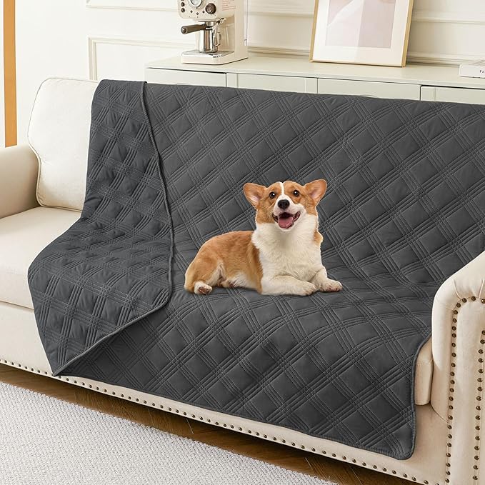 hyha Waterproof Dog Blanket, Reversible Pet Bed Blanket, Soft Sofa Couch Cover by hyha