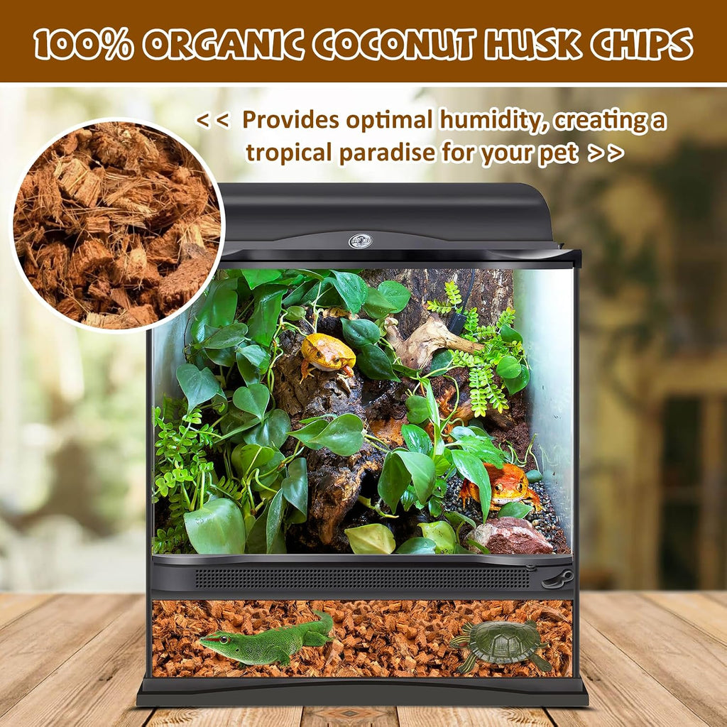 Legigo 2 Pack Coconut Husk for Reptiles, Natural Coconut Fiber Substrate