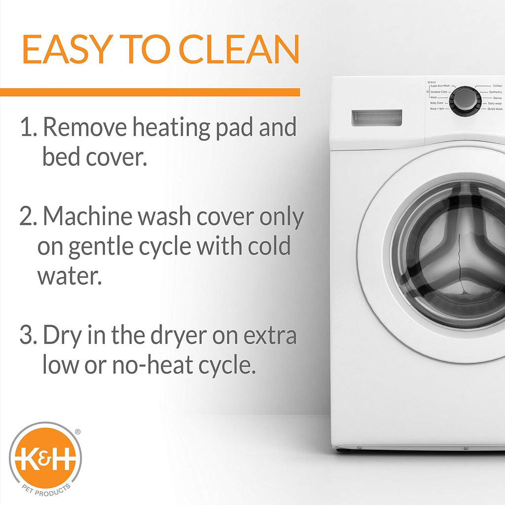 K&H Heated Cat Bed, Thermo-Kitty Fashion Splash Indoor, Safety Listed