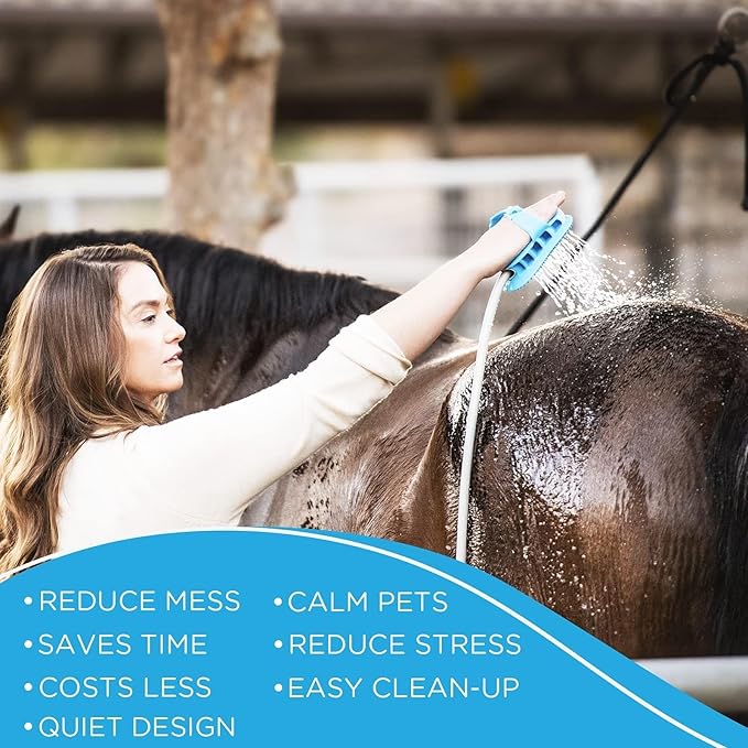 Aquapaw 5-in-1 Horse & Dog Bath Brush & Curry Comb - Image 6