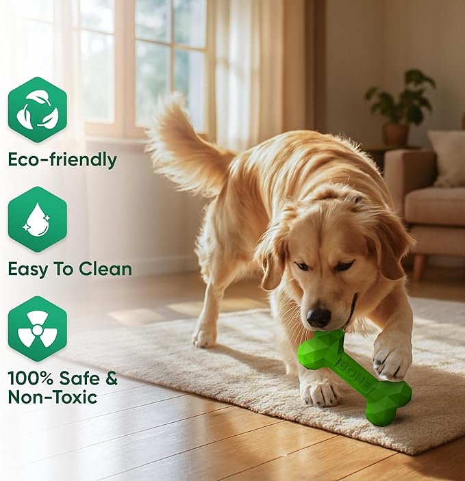 Natural Rubber Dog Chew Bone – Treat-Dispensing, Tough & Indestructible Chew - Image 6