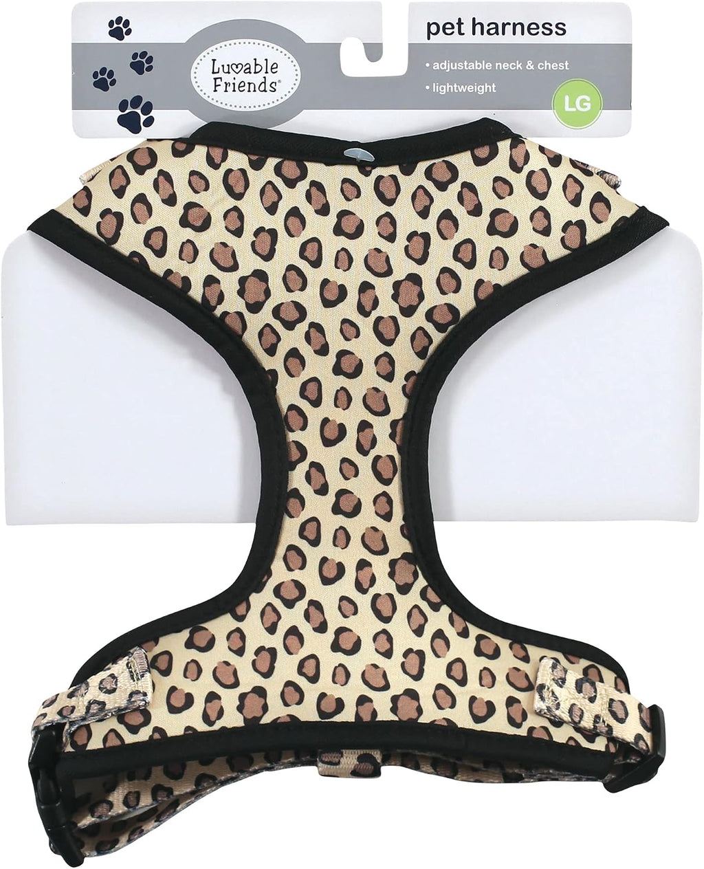 Luvable Friends Unisex Pet Harness, Leopard, Large