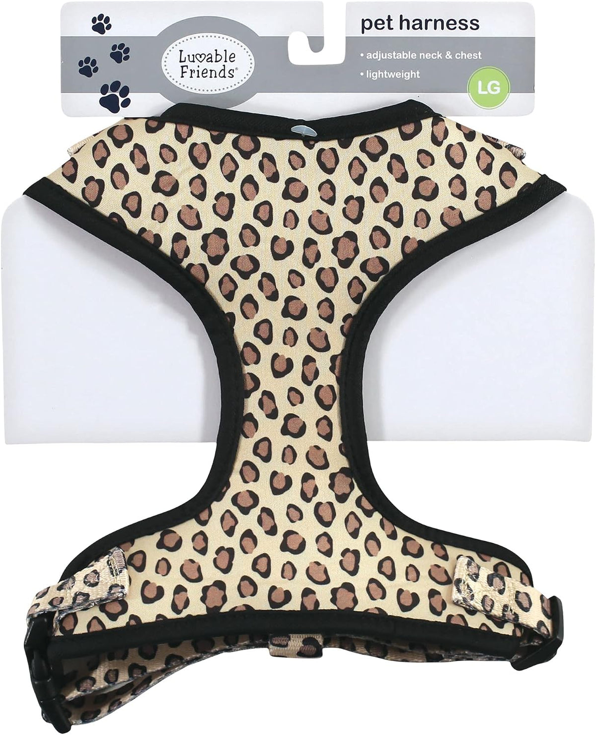 Luvable Friends Unisex Pet Harness, Leopard, Large