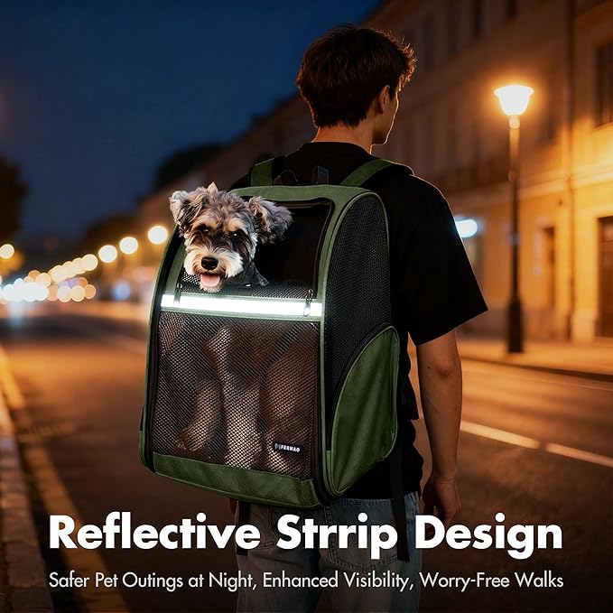 Pet Backpack Carrier, Large Cat Carrier Backpack Up to 20 Lbs - Image 9