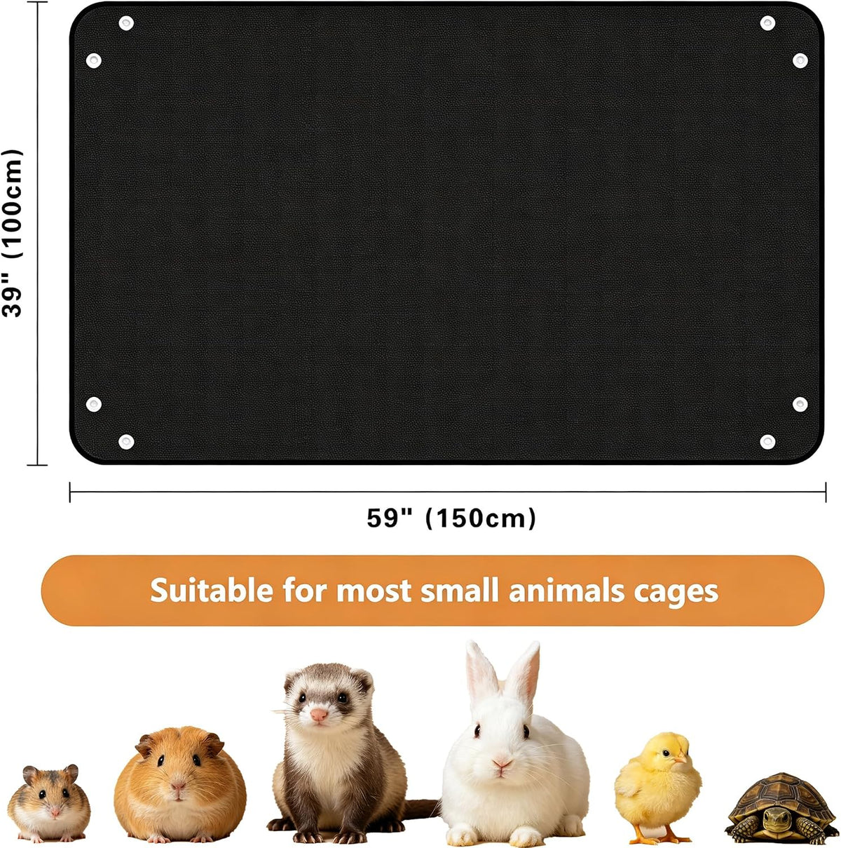 Waterproof Pet Playpen Mat, Reusable Cage Liner, Animals Habitat Protection