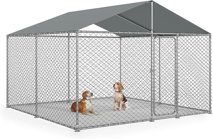 10x10 FT Outdoor Dog Kennel Outside by Unknown