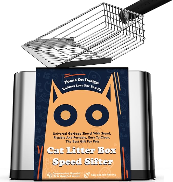 Heavy Duty Stainless Steel Cat Litter Scoop by Unknown