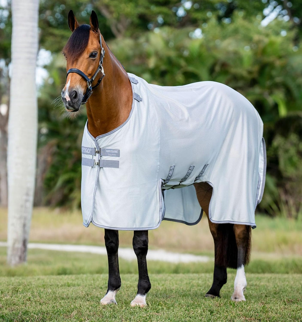 Horseware® Amigo® Bug Buster Fly Sheet - Silver/Titanium Grey & Silver, 75 inches