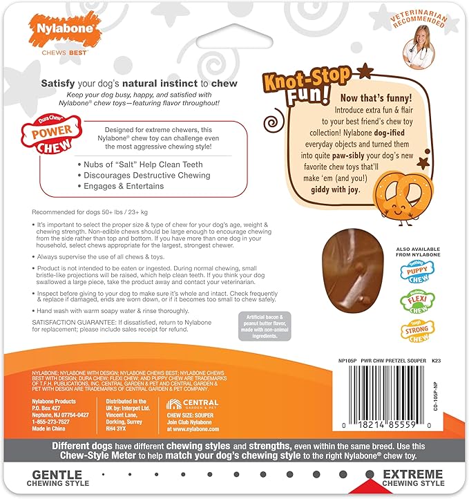 Nylabone Pretzel Power Chew Toy - Image 12