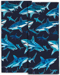 Cute Shark Hand Towels by amepay