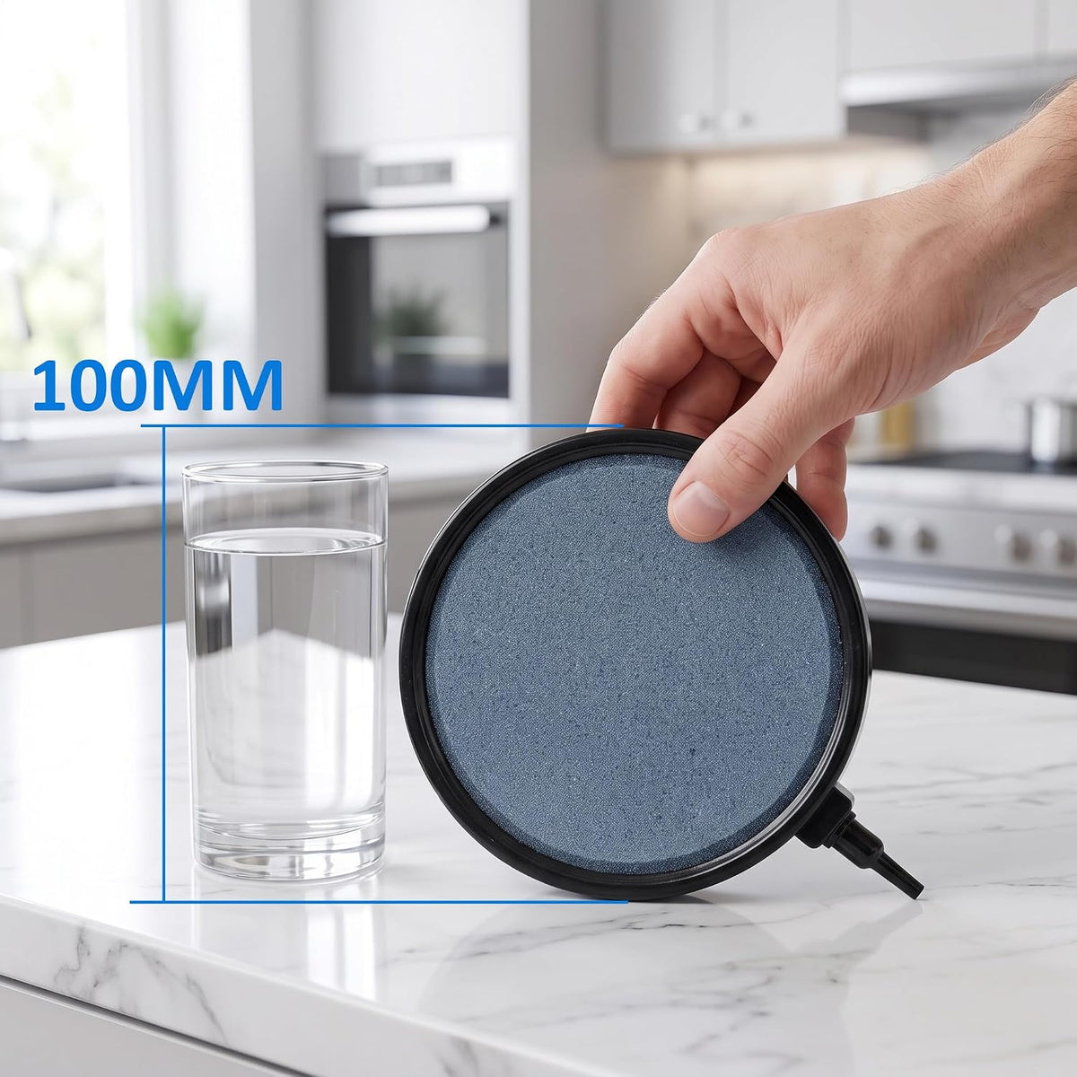 Fully Encapsulated Pond Air Stone Disc, 100mm Heavy Duty Diffuser