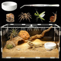 Acrylic Reptile Terrarium, Tarantula Enclosure(Tweezers & Bowl Included)