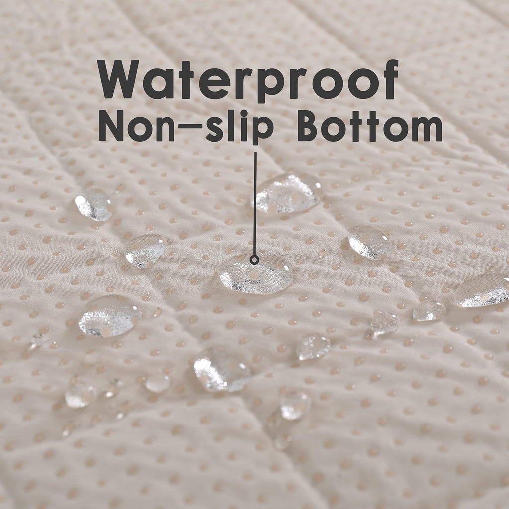 Waterproof Dog Bed Cover - nanbowang Pet Blanket Sofa Couch Furniture Protector for Kids Children Dog Cat, Reversible (40x50 Inch Pack of 1, Beige)