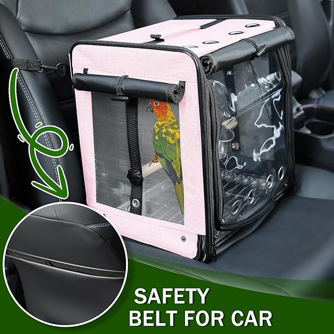Suertree Bird Carrier with Seat Belt - Image 2