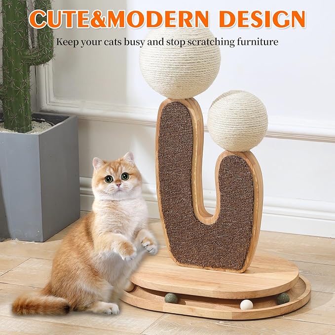 Cactus-Shaped Cat Scratching Post - Image 2