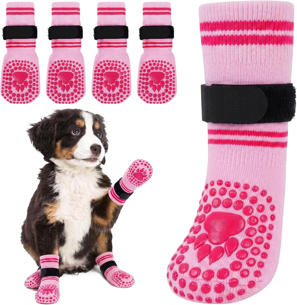 Kuoser Non-Slip Dog Socks Paw Protector for Prevent Licking & Traction
