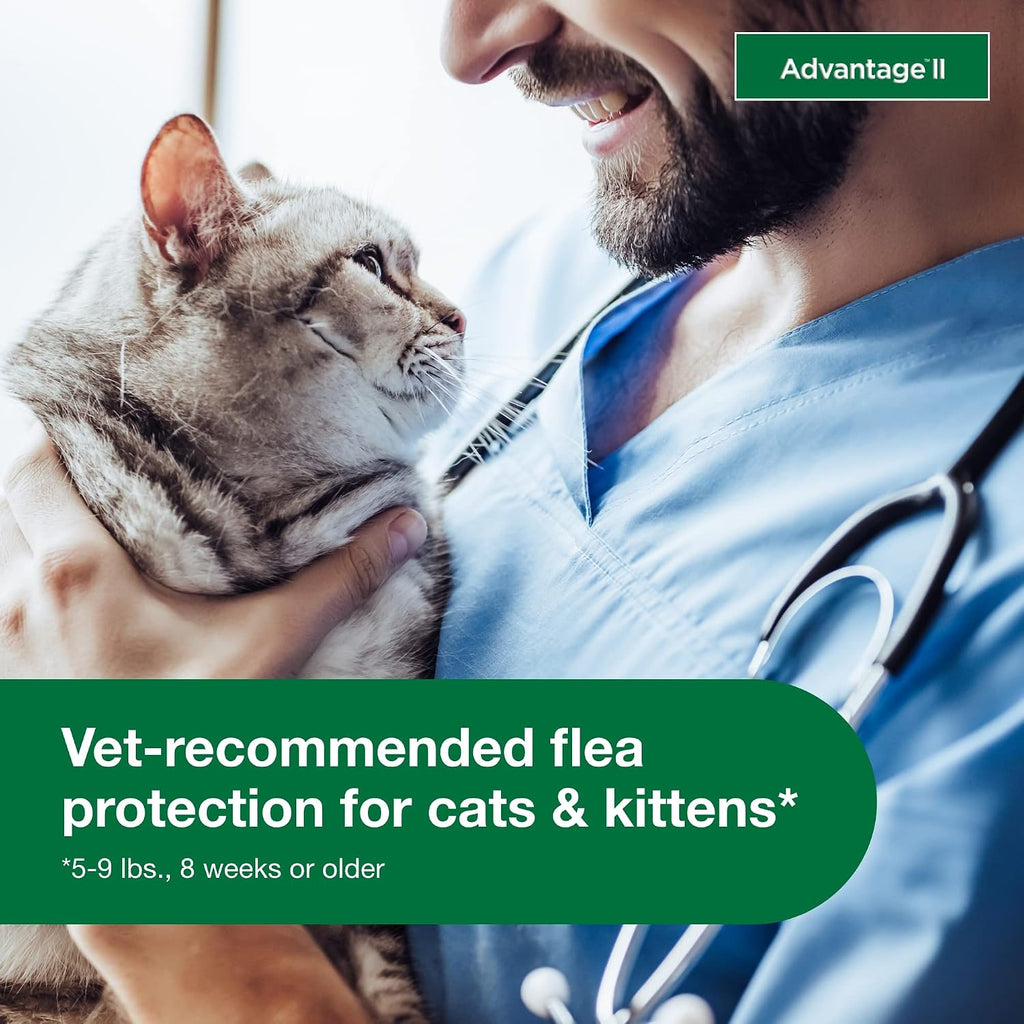 Advantage II Small Cat Topical Flea Treatment & Prevention, 1ct