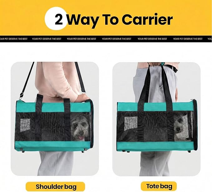Cat Carrier Airline Approved, Soft-Sided Dog Carrier - Image 9