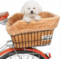 ANZOME Dog Bike Basket Liner, Sherpa Padded Cover, Brown