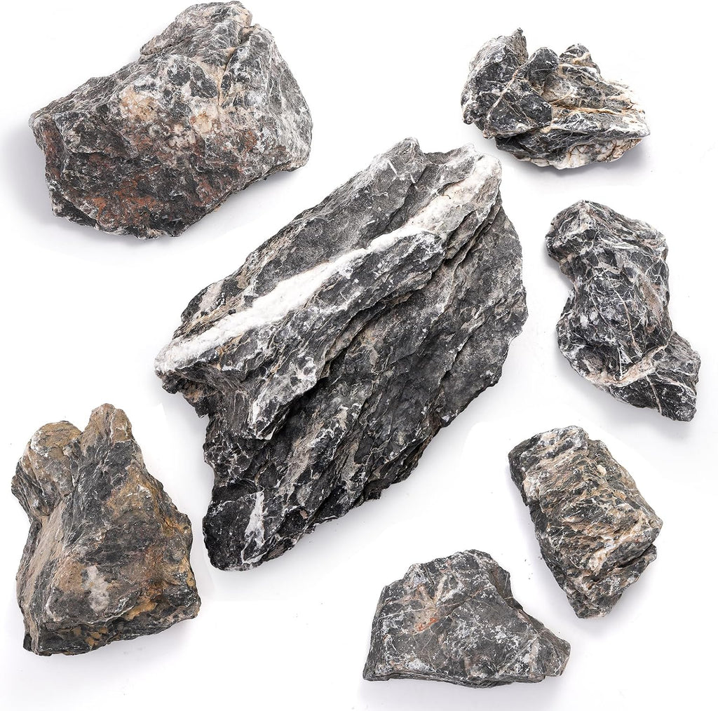 Eorbow 12lb Seiryu Stone, Aquarium Rocks for Terrariums, Paludarium, Vivariums, Reptile, Amphibian Enclosures, Fish Tank Decor for Aquarium Landscaping Models