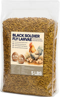 5 LB Whole Dried BSF Larvae, Insect Protein for Chickens & Poultry Feed