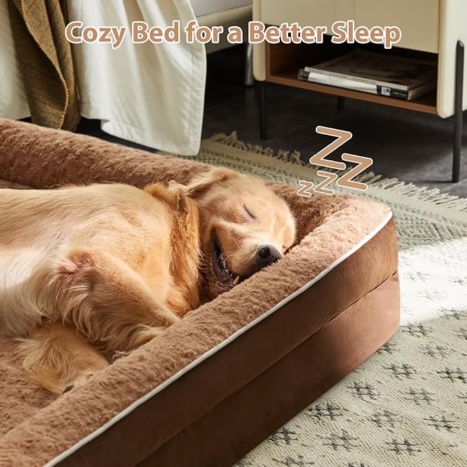 WNPETHOME Dog Beds for Large Sized Dogs, Washable Orthopedic Dog Couch Sofa Bed - Image 2