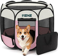 Dog Playpen, Portable Puppy Pet Crate Indoors by MZNZ