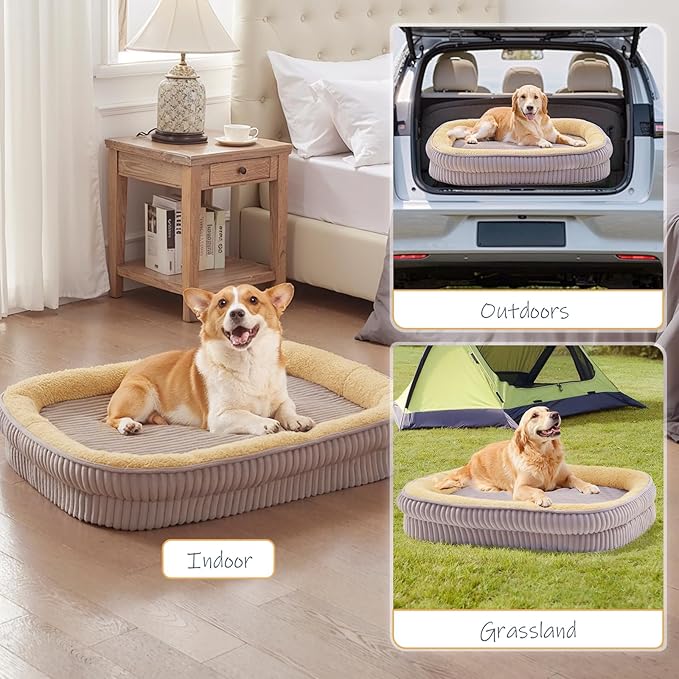Orthopedic Dog Bed for Extra Large Dogs Breeds, High Density Egg Crate Foam Dog - Image 7