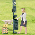 Qinyoung Pet Waste Station, Includes 600 Roll Bags, Dog Waste Station by Qinyoung