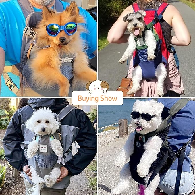 Dog Carrier Backpack, Pet Front Carrier Backpack Legs Out Dog Chest Carrier - Image 6
