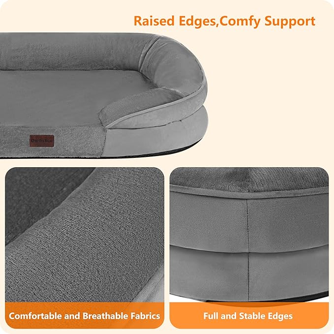 Dwanton Orthopedic Dog Bed for Large Dogs - Image 5