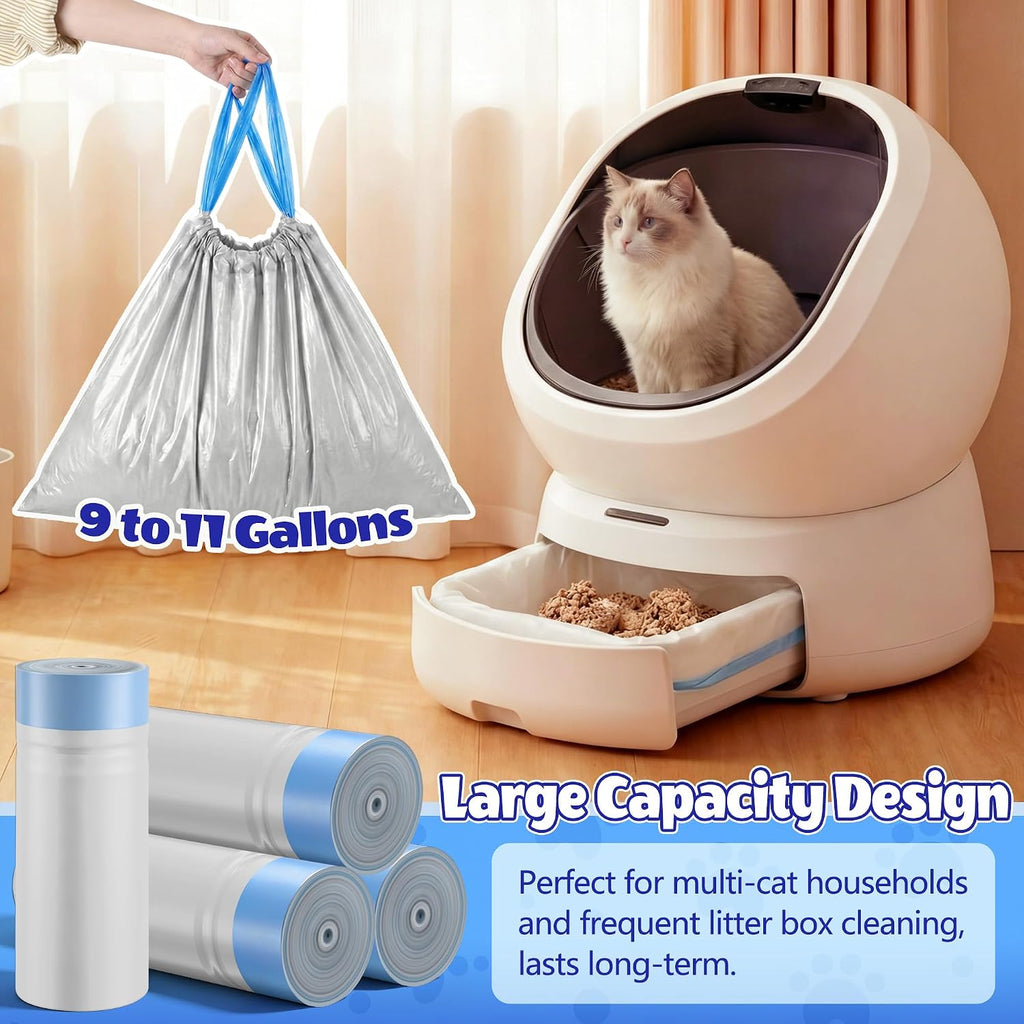 80 Pcs Litter Box Liners Compatible with Petllbro Luma Automatic, 4 Rolls