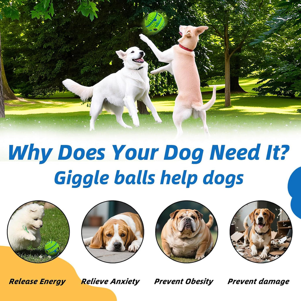 Spiky Interactive Dog Toys Ball, M, 3.46 in (8.8 cm)