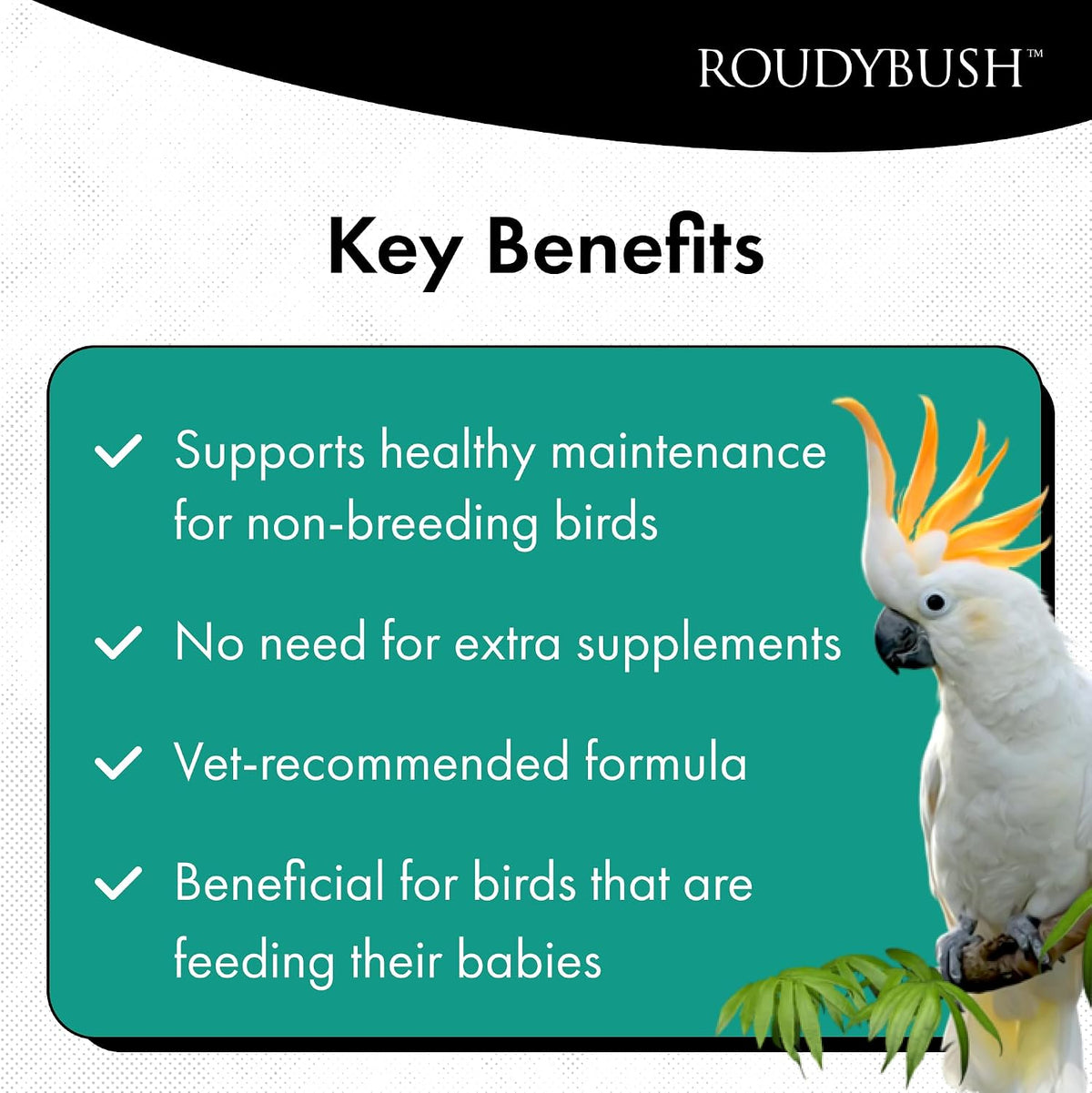 RoudyBush California Blend Bird Food, Mini Pellets, 10 lb
