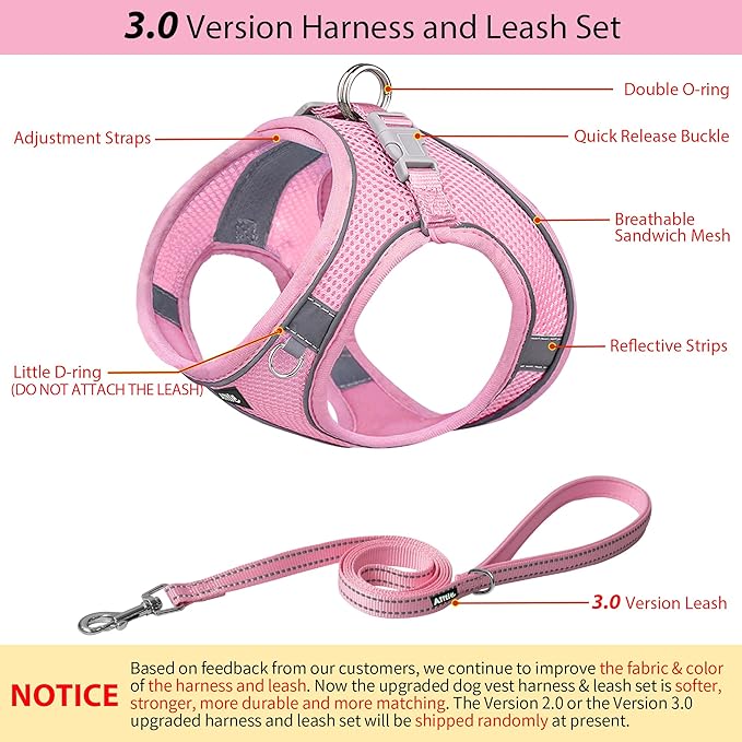 AIITLE Easy Walk Dog Harness and Leash Set - Image 6