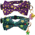 2 Pack Cotton Cat Collar with Bow Tie and Bell by Unknown