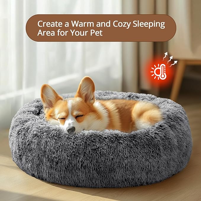 JOLLYVOGUE Calming Small Dog & Cat Bed - Image 4