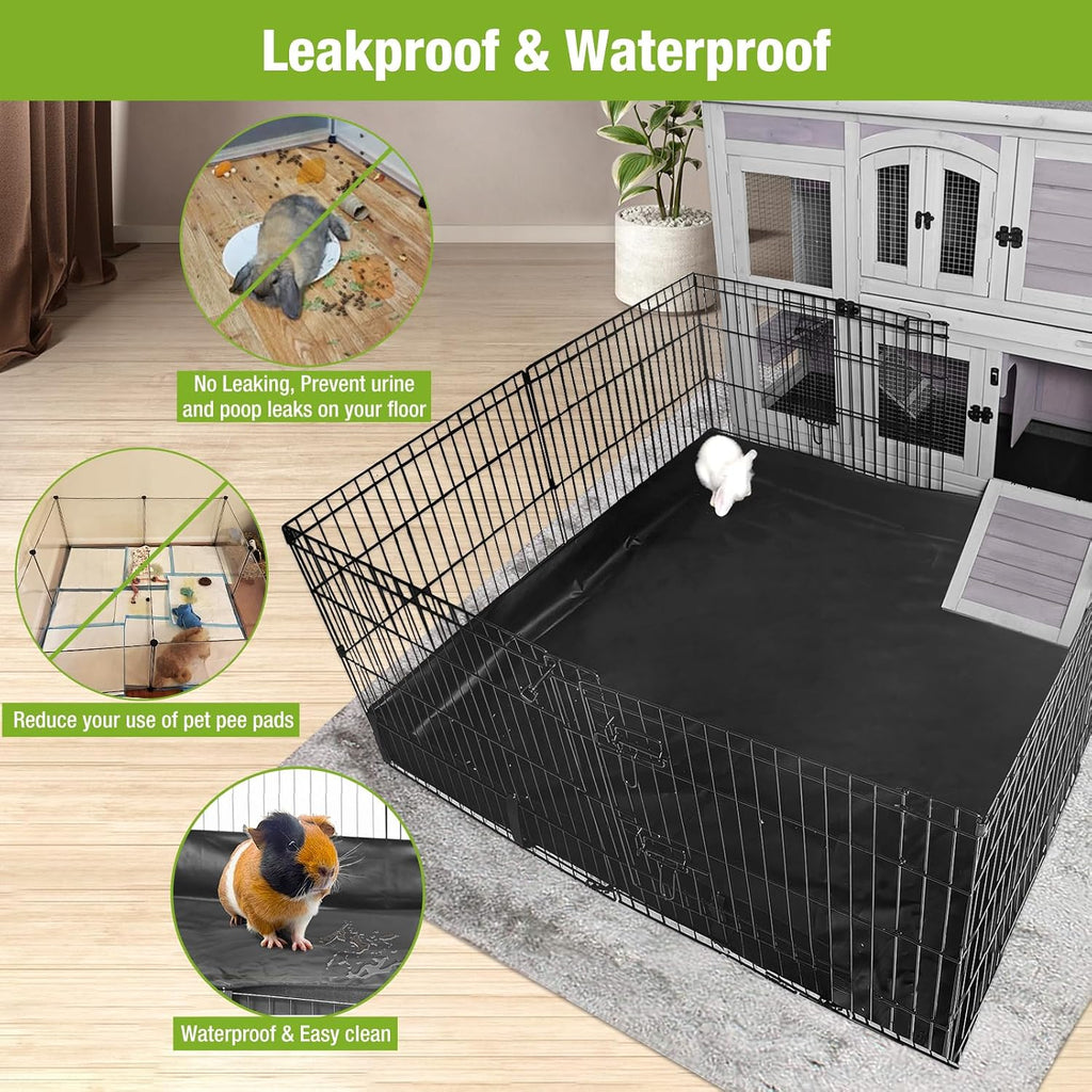 GUTINNEEN Rabbit Playpen Bunny Run Extension Indoor Small Animal Playpen