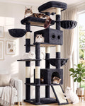 Globlazer 83in Extra Large Maine Coon Cat Tree, F83J, Dark Grey