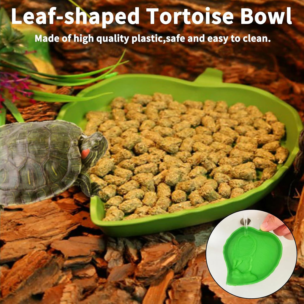 Hamiledyi Large Turtles Basking Platform 3Pcs Resin Bearded Dragons Climbing Step Ramp Tortoise Resting Dock Rock Hideout with Feeder Bowls for Reptile Lizards Chameleons Geckos Frogs Newts Snakes