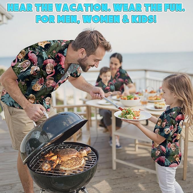Custom Hawaiian Shirt with Face Photo Picture - Image 7