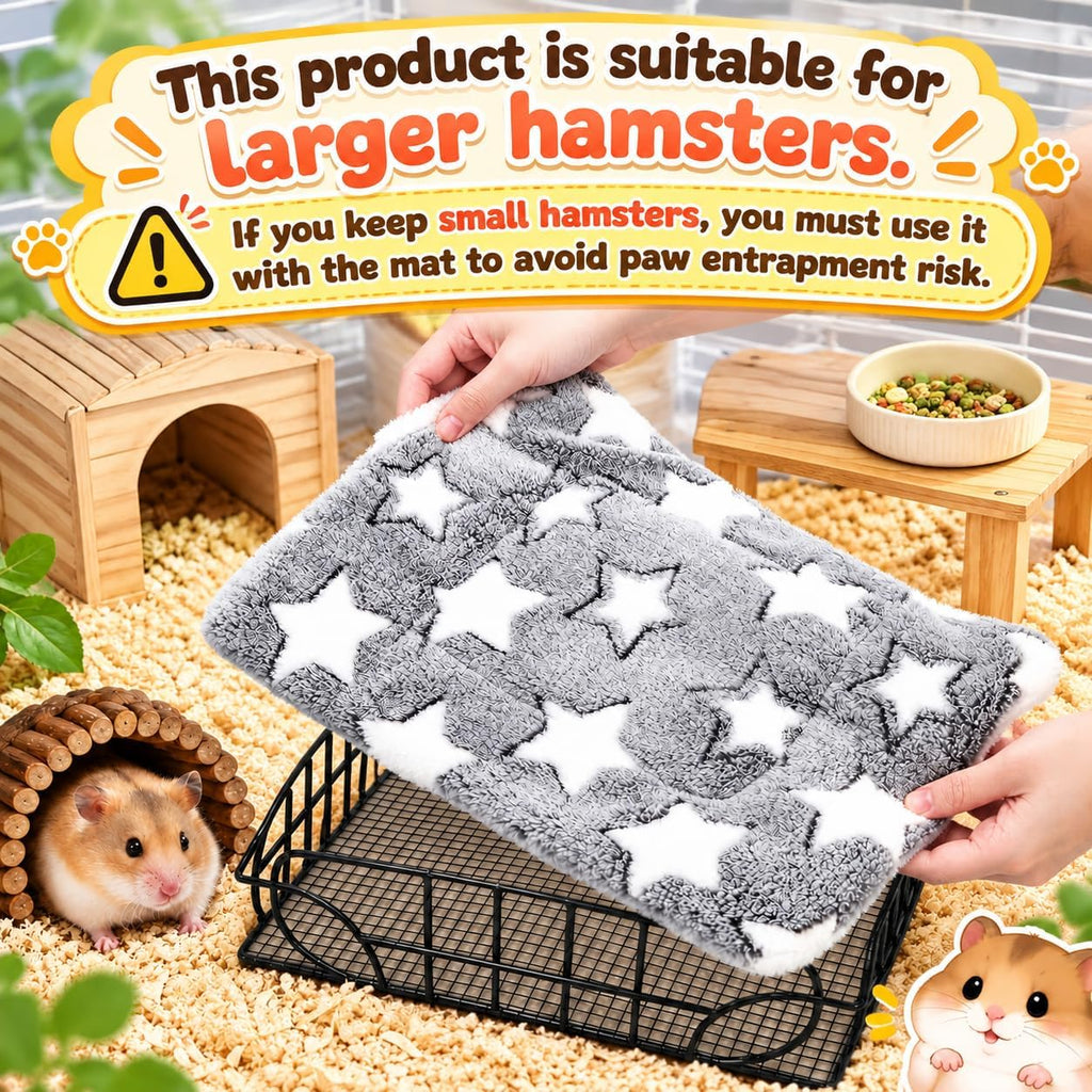 Metal Rat Cage Hanging Platform with Mat, Chew Proof