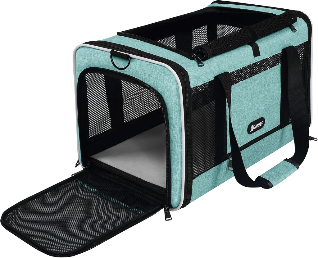 GAPZER Cat Carrier 18"x11"x11" TSA Approved Ventilated Pet Air Travel Cage