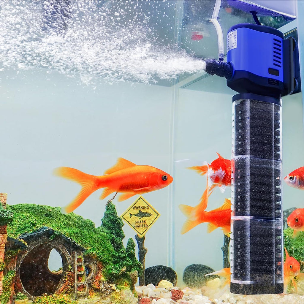 TARARIUM Aquarium Filter for Fish Tank, 4-in-1, Large fit 40-150gal