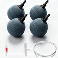 Round Sphere Mineral Air Stone Bubbler,50mm Globular Aerators 4Pcs