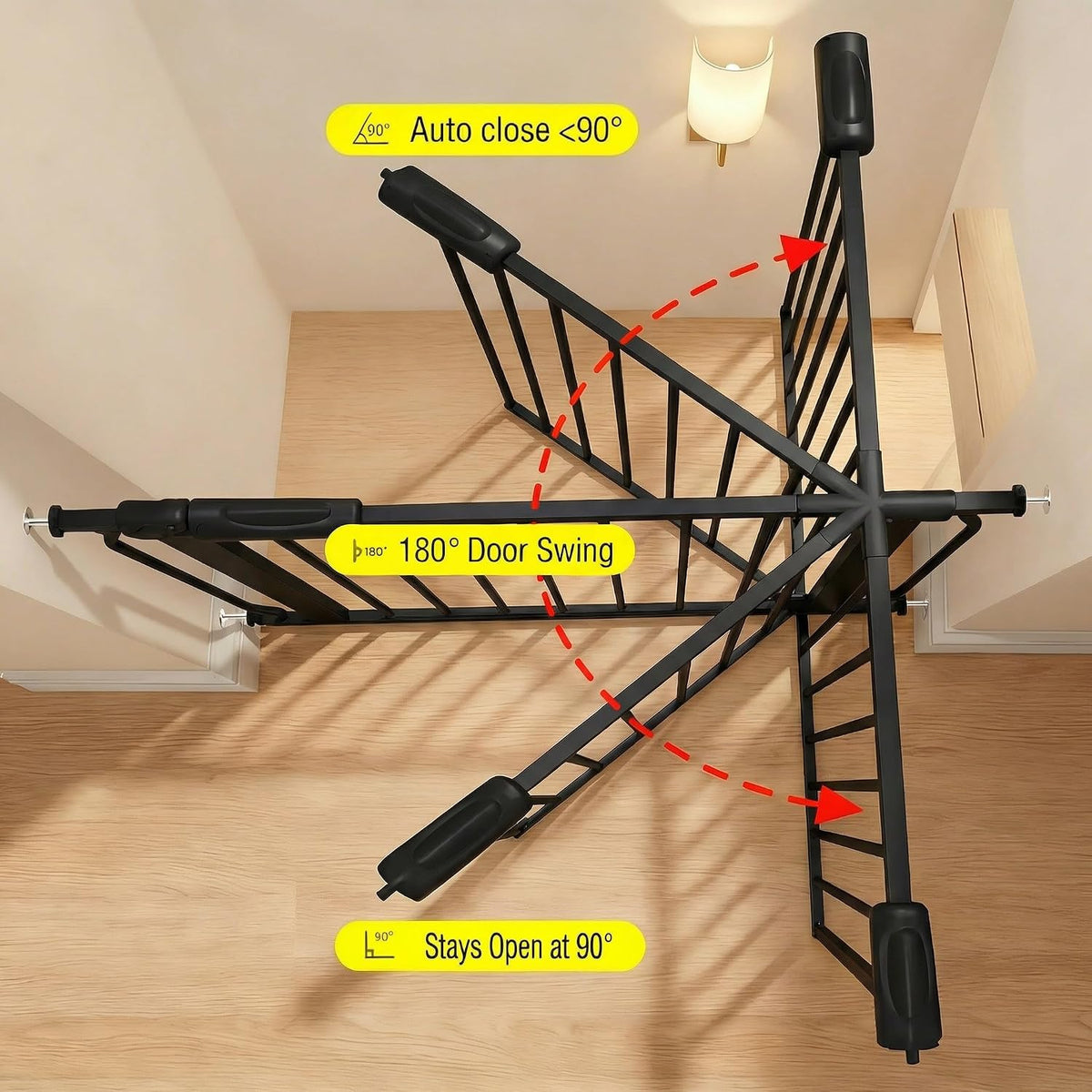 24 Inch to 29 Inch Wide Narrow Baby Gates for Small Doorways