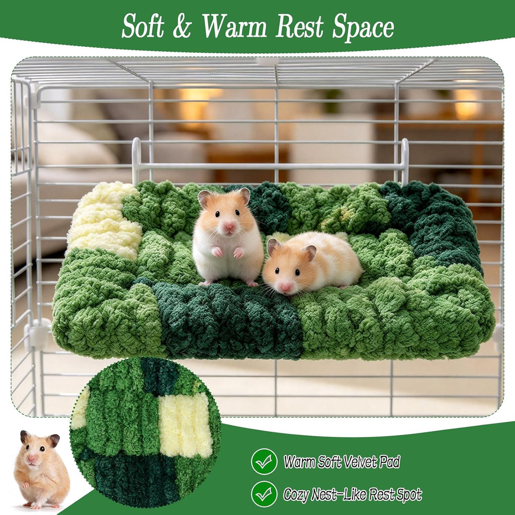 2Pcs Rat Cage Platform Rat Climbing Toy Warm Velvet Rat Cage Accessories